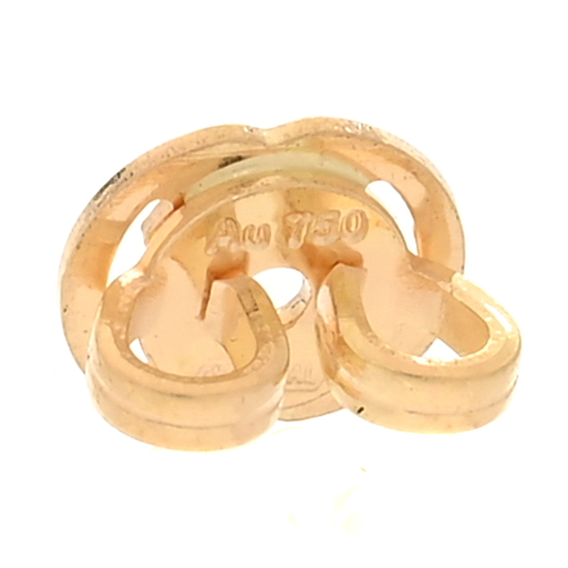 18K Yellow Gold Green Tourmaline Interlocking G Earrings 49/4.75