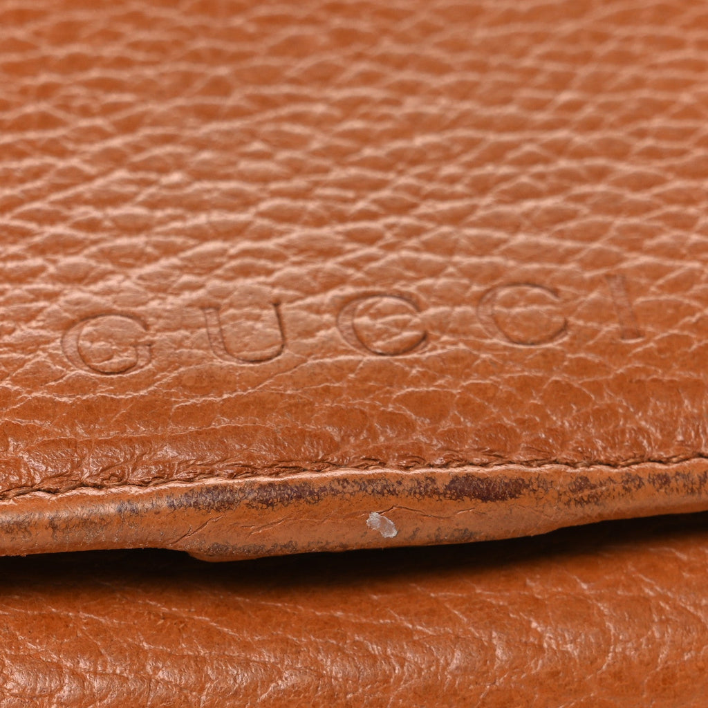 Dollar Calfskin Continental Flap Wallet Cuir
