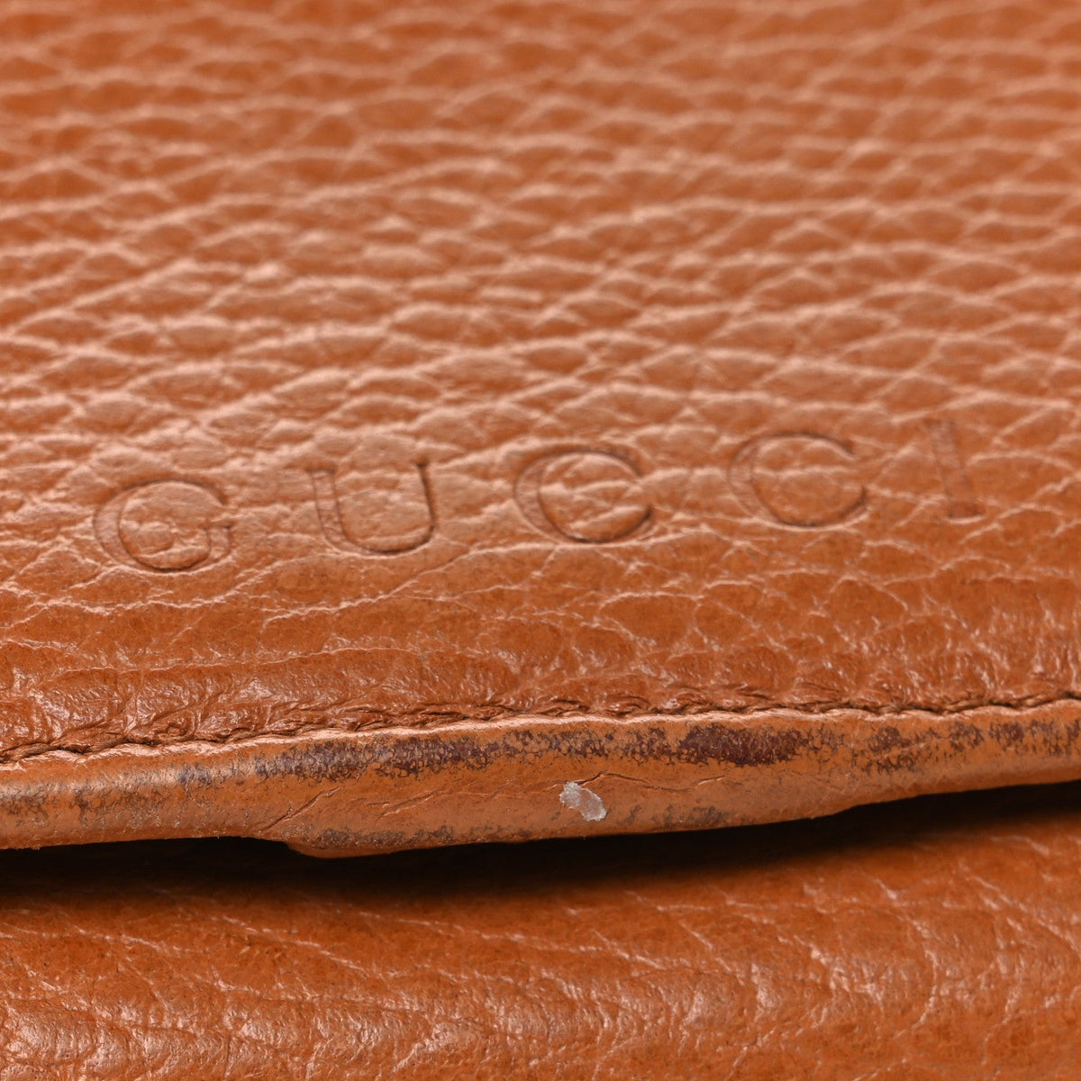 Dollar Calfskin Continental Flap Wallet Cuir