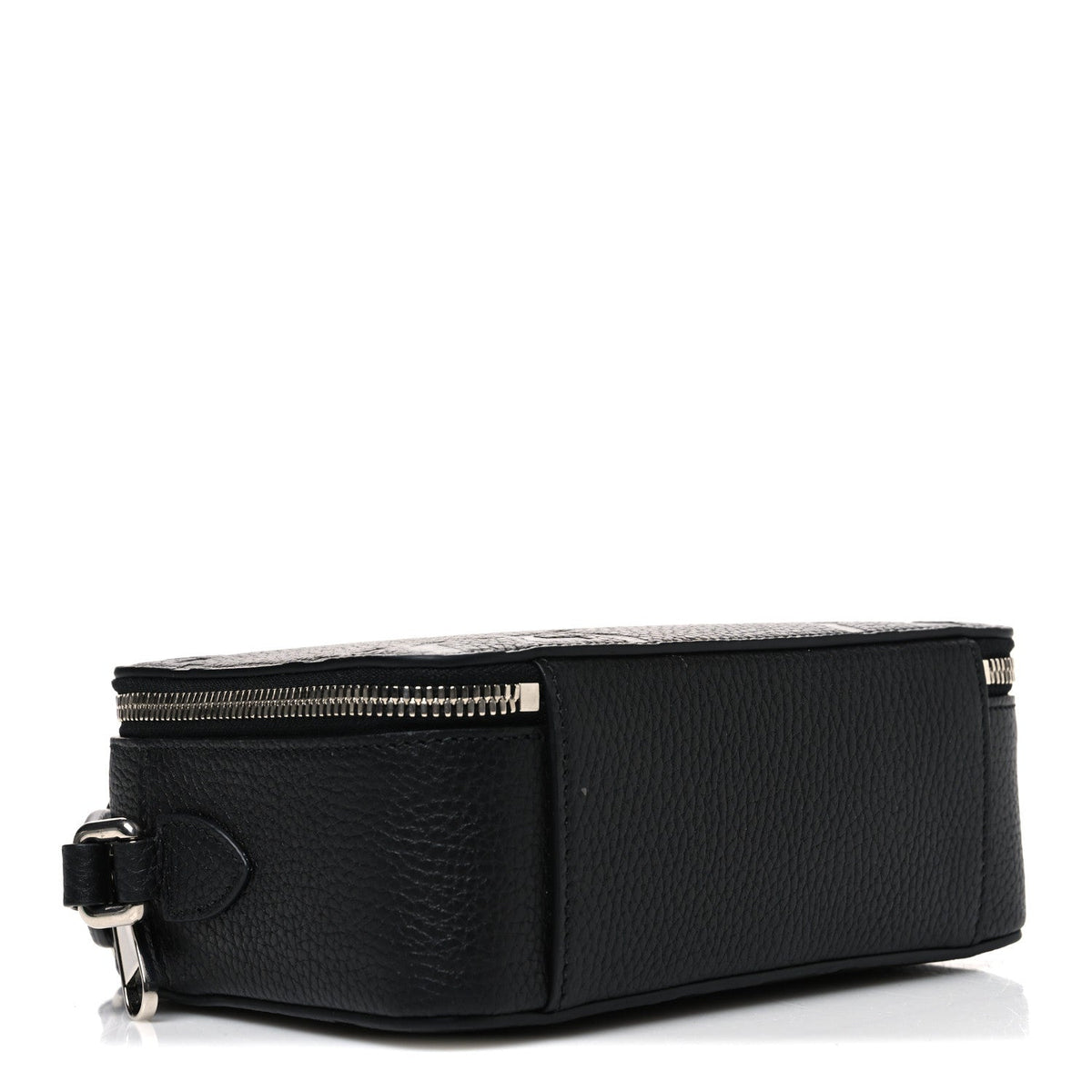 Piuma Calfskin Jumbo GG Embossed Super Mini Messenger Bag Black