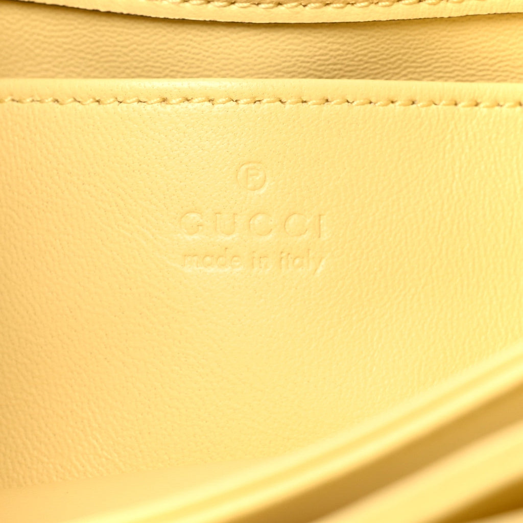 Calfskin Horsebit 1955 Aura Small Shoulder Bag Yellow