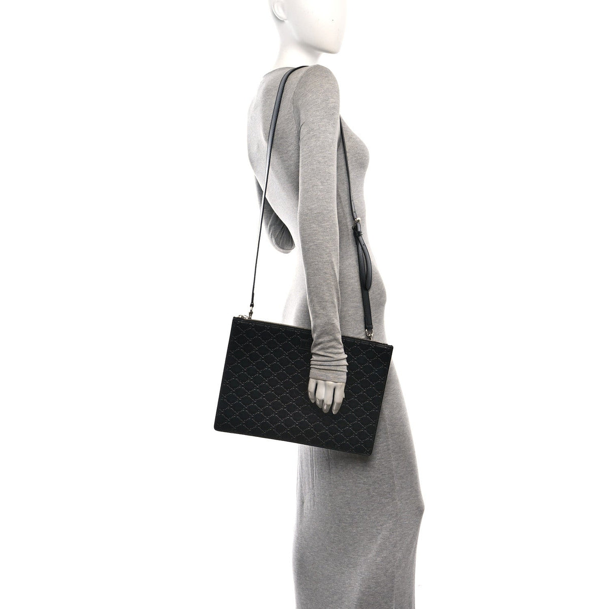 Guccissima Signature Messenger Bag Black