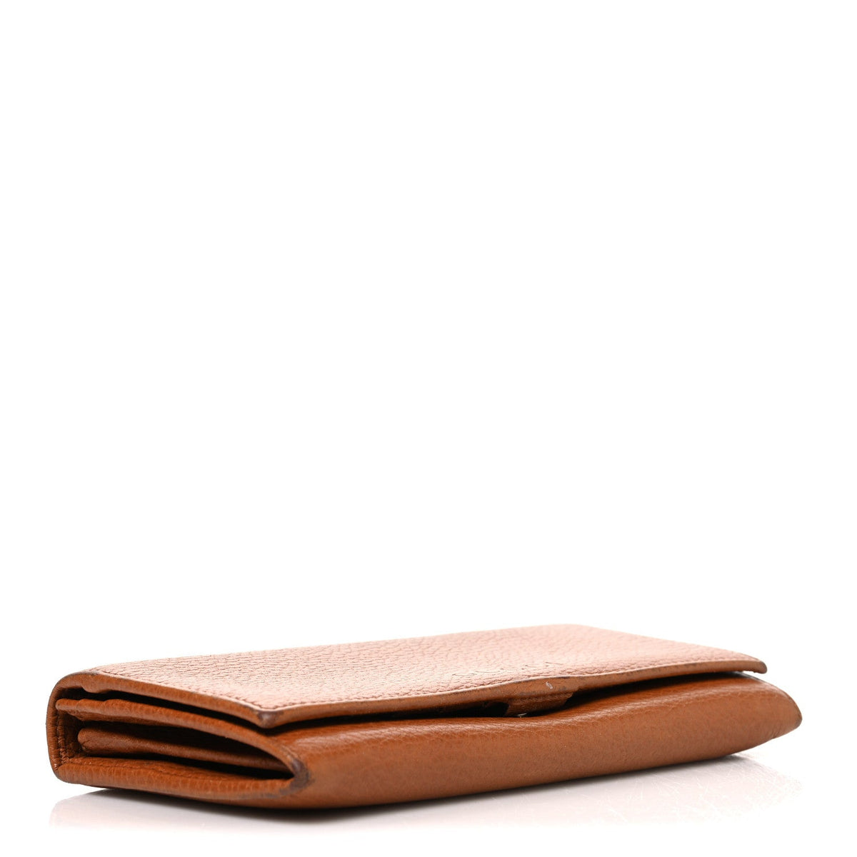 Dollar Calfskin Continental Flap Wallet Cuir