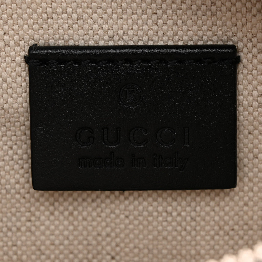 Calfskin GG Tennis Embossed Belt Bag Black