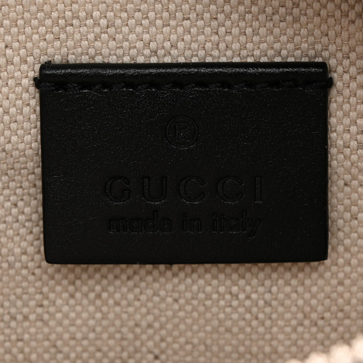 Calfskin GG Tennis Embossed Belt Bag Black