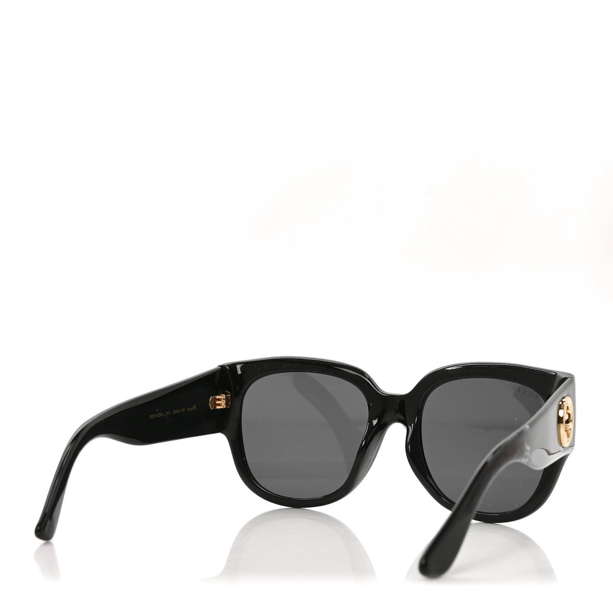 Acetate Square Frame Sunglasses GG0142SA Black