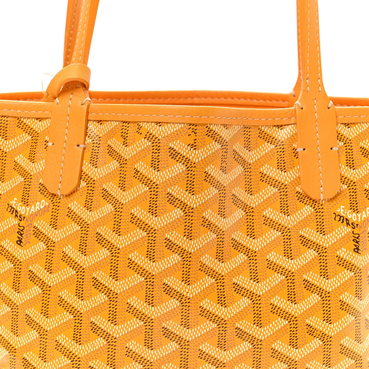 Goyardine Reversible Mini Anjou Yellow