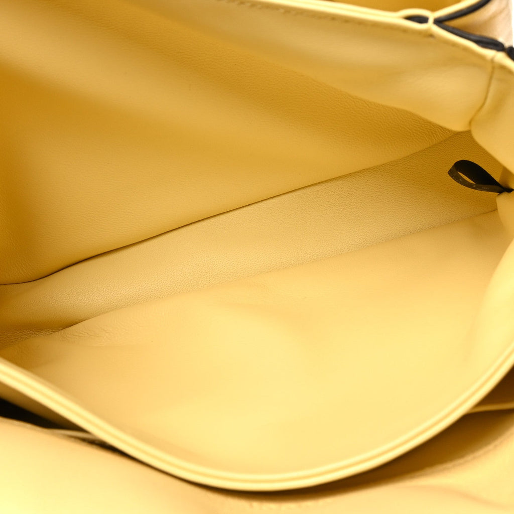 Calfskin Horsebit 1955 Aura Small Shoulder Bag Yellow