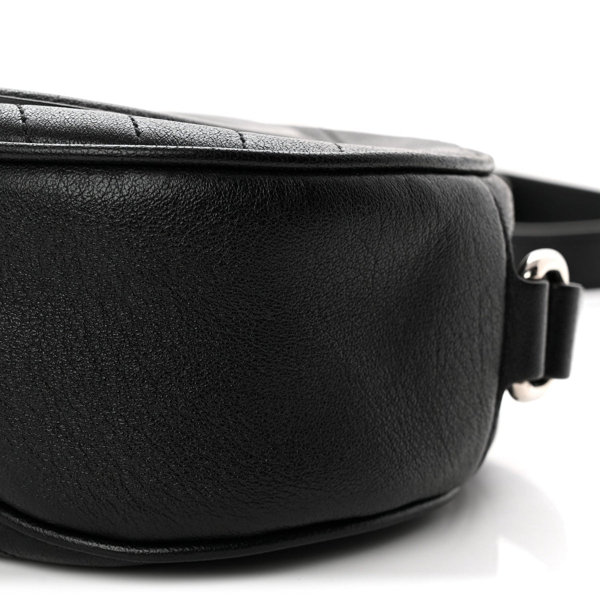Sakai Be Green Calfskin Diagonal Stitched Mini Blondie Shoulder Bag Craclet Brown