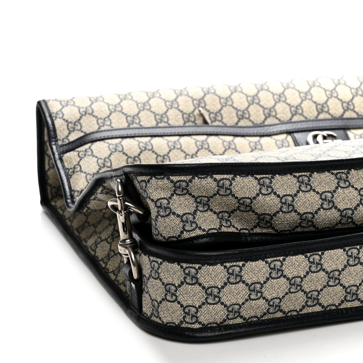 GG Supreme Monogram Web Savoy Garment Bag Beige Blue