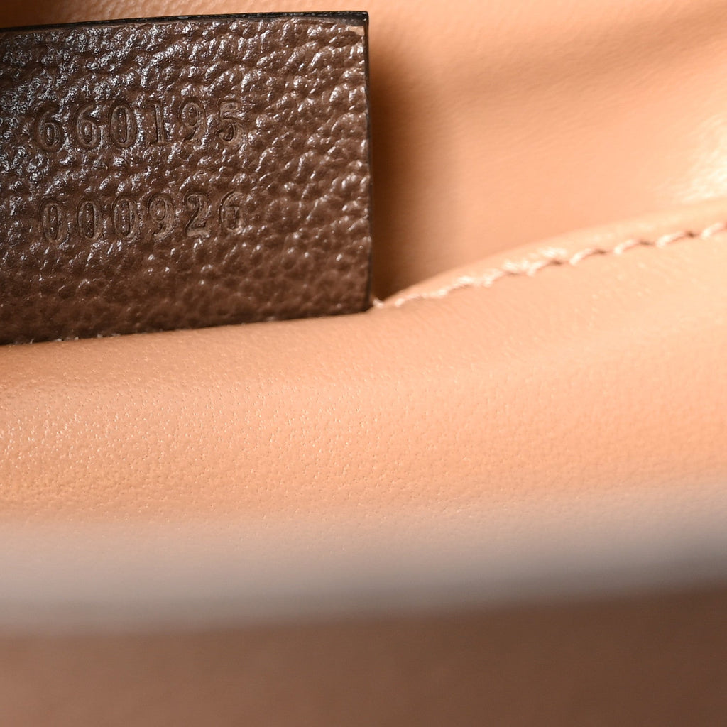 Monogram Jumbo GG Textured Dollar Calfskin Small Diana Tote Bag Camel Ebony New Acero