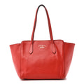 Dollar Calfskin Small Swing Tote Red