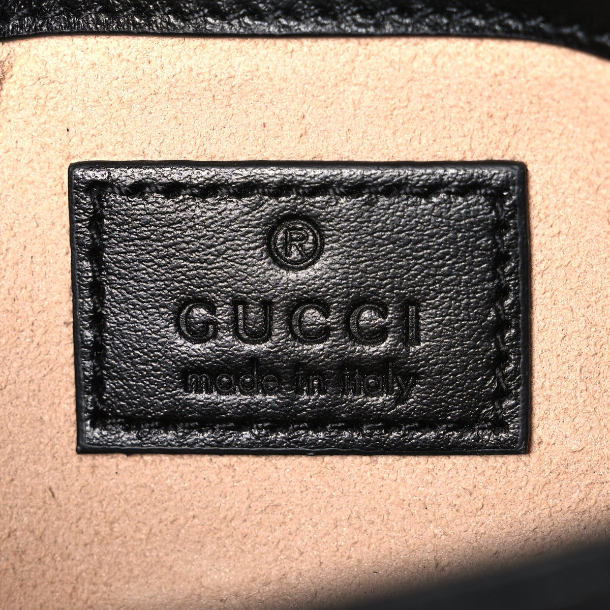 Calfskin Matelasse Monochrome GG Marmont Chain Belt Bag Black