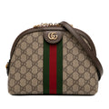 Ophidia Dome Shoulder Bag GG Coated Canvas Small