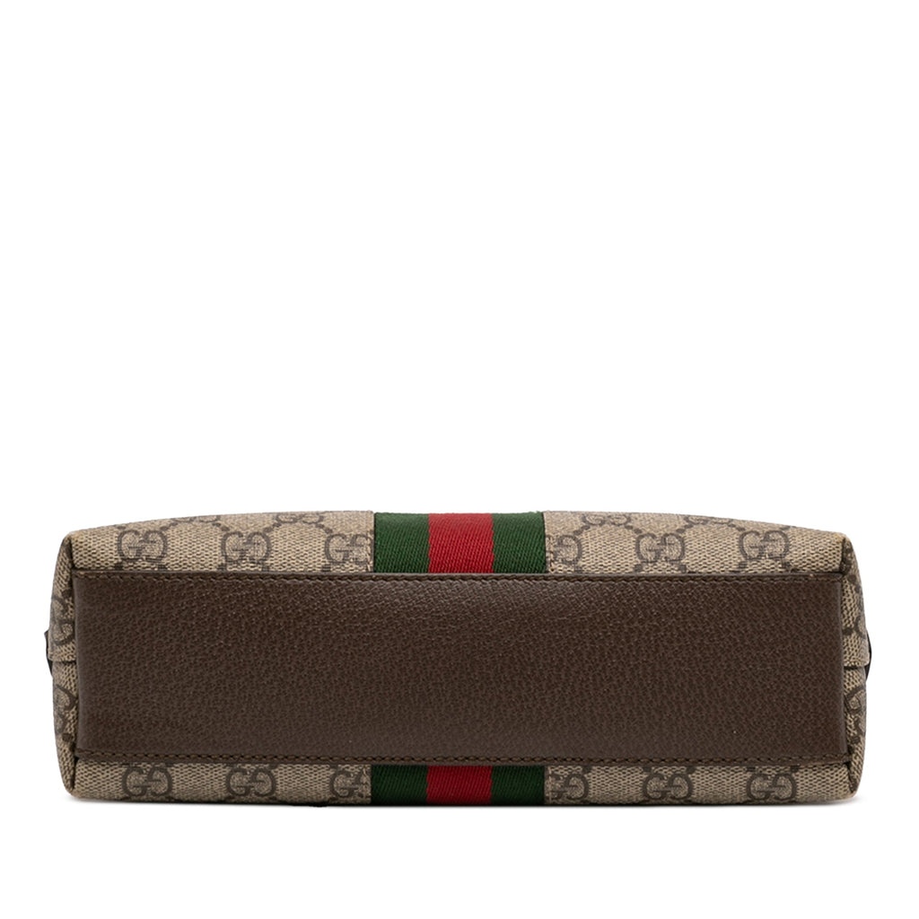 Ophidia Dome Shoulder Bag GG Coated Canvas Small