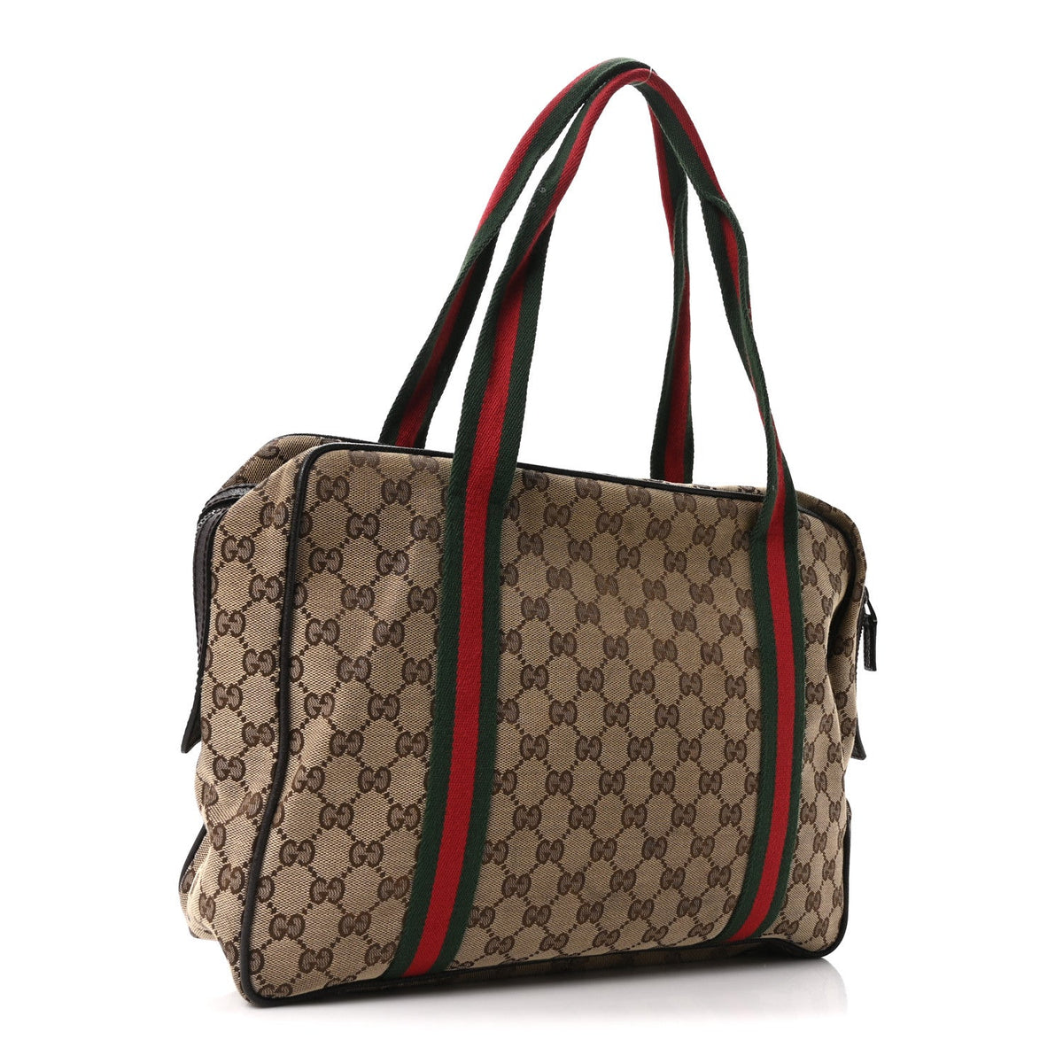 Monogram Web Carry On Tote Dark Brown
