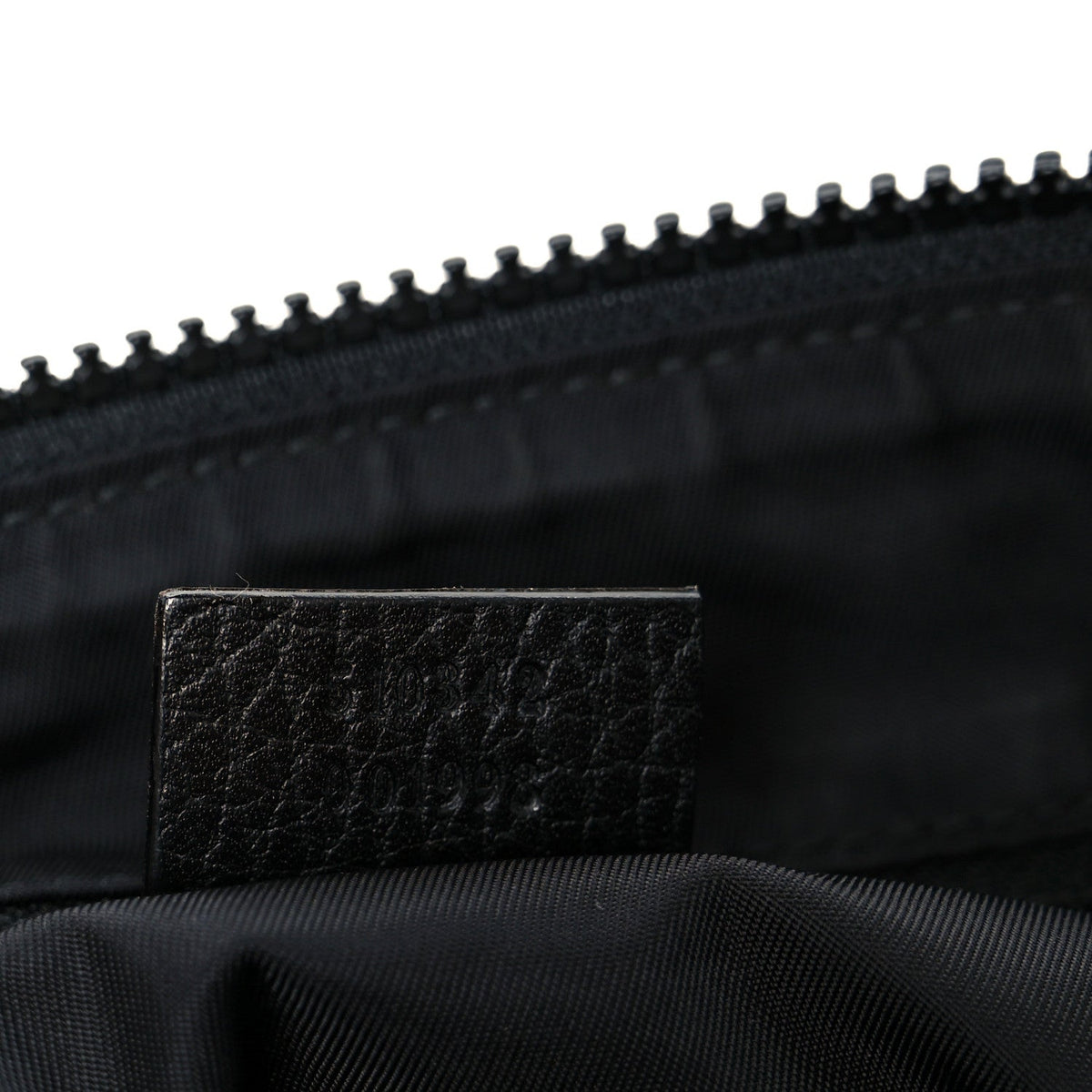 Nylon Monogram Dollar Calfskin Flat Messenger Bag Black