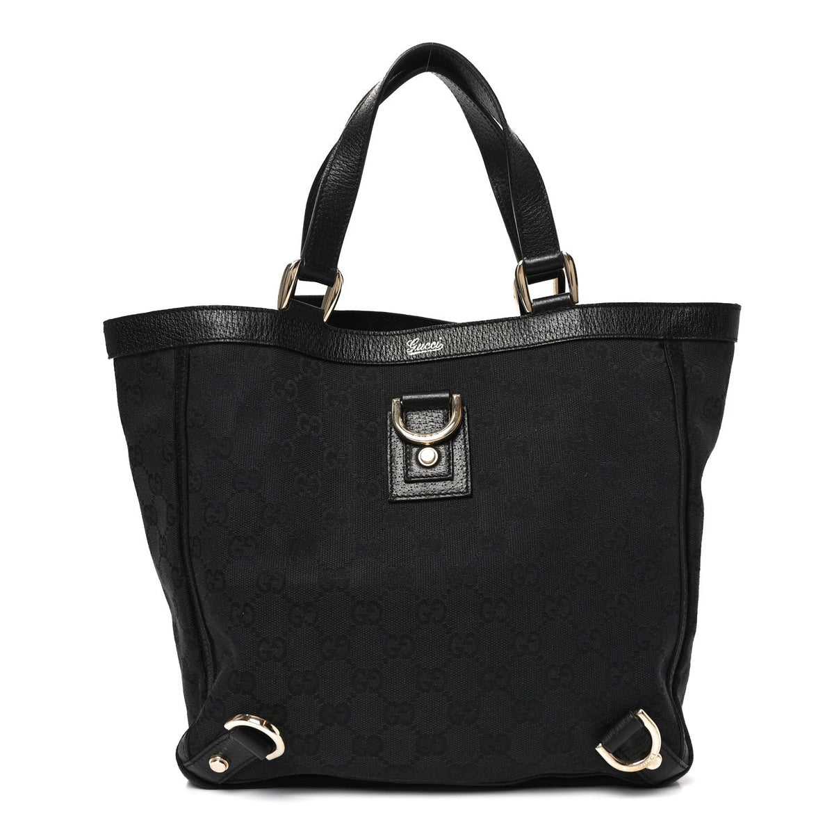 Monogram Small Abbey Tote Black