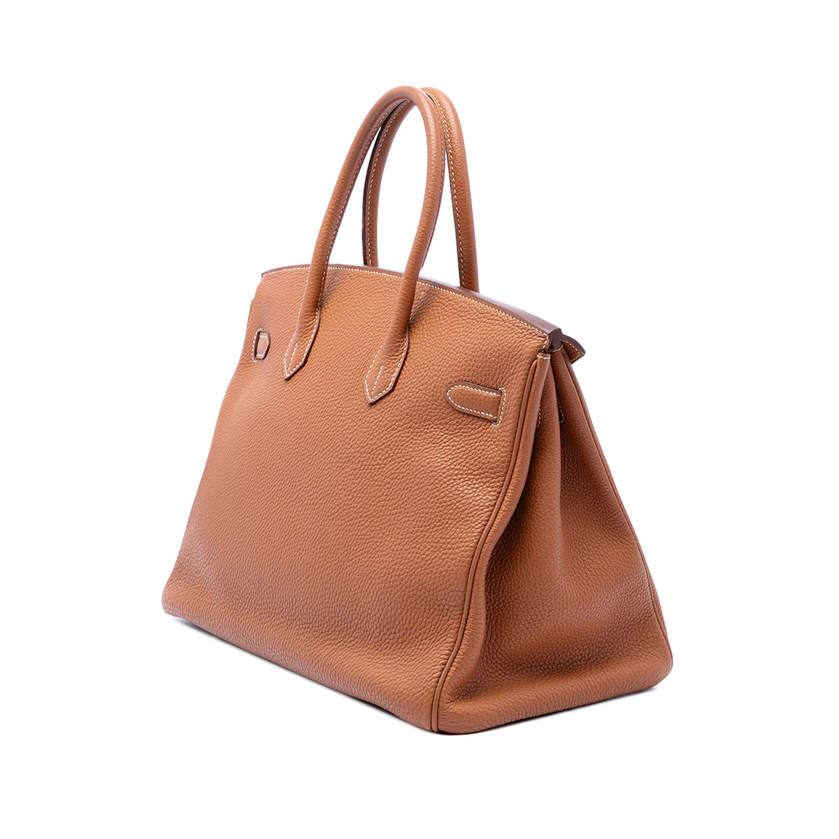 Birkin Handbag Brown Togo with Palladium Hardware 35