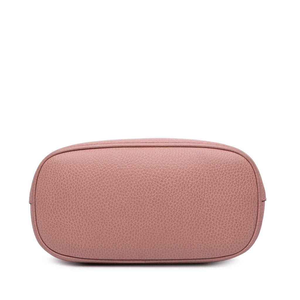 GG Charm Convertible Dome Satchel Leather Mini
