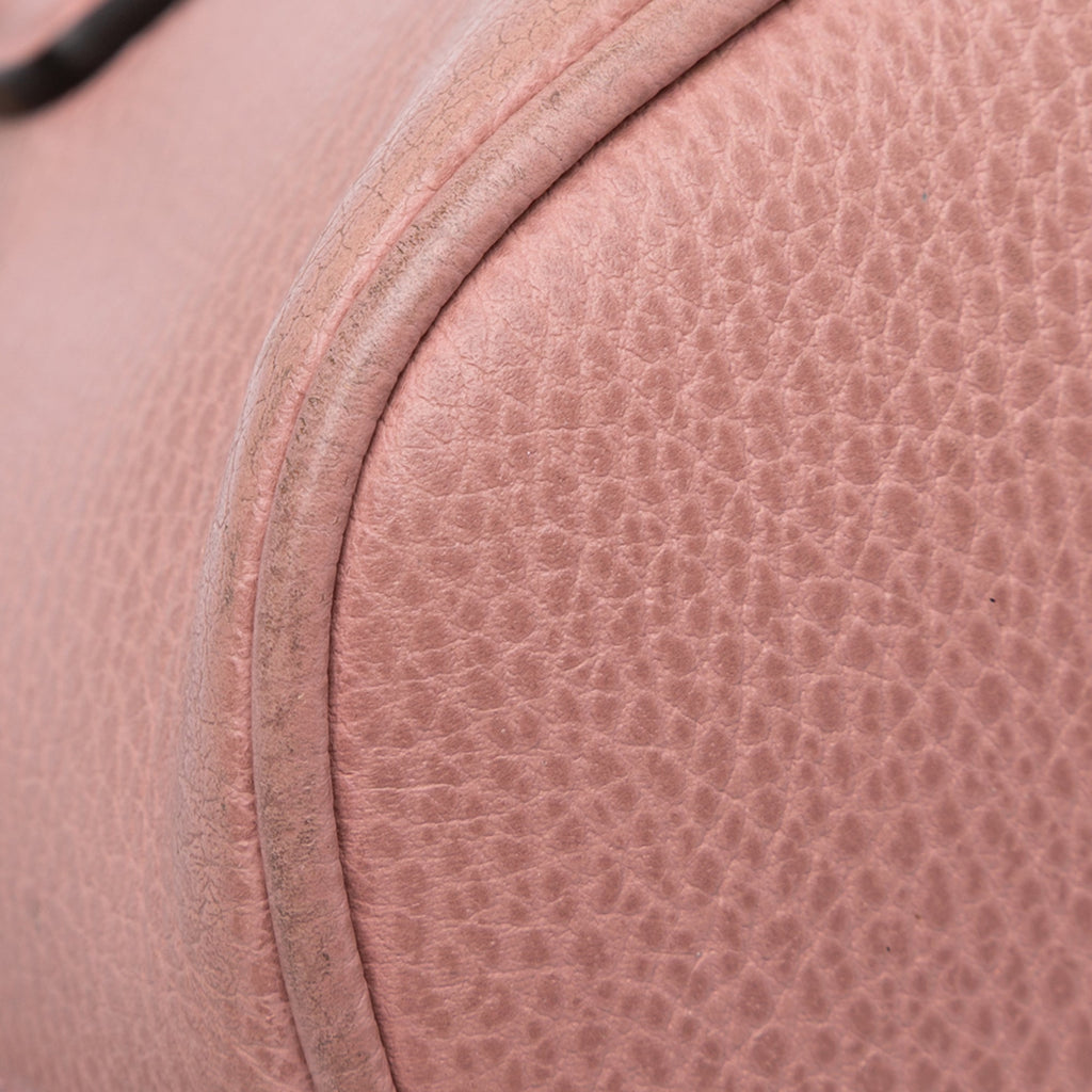 GG Charm Convertible Dome Satchel Leather Mini