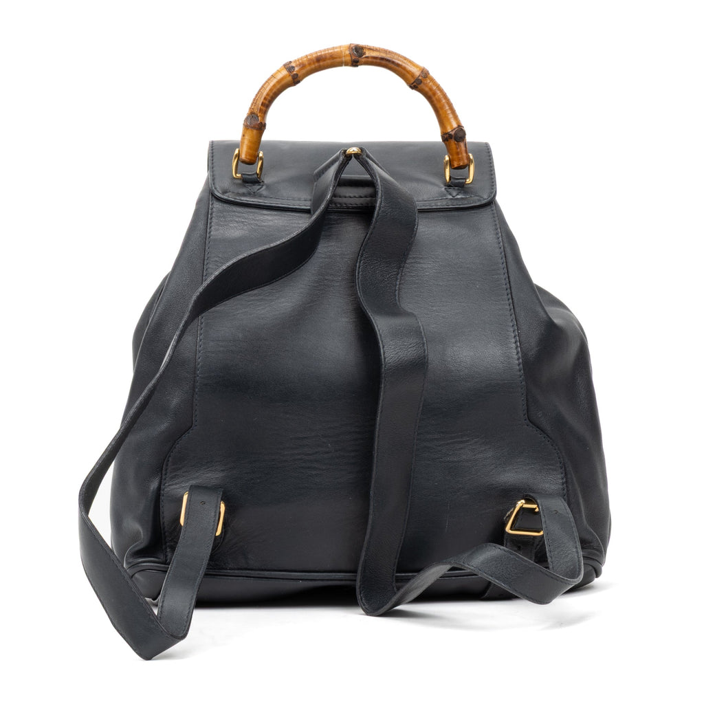 Vintage Bamboo Backpack Leather Medium