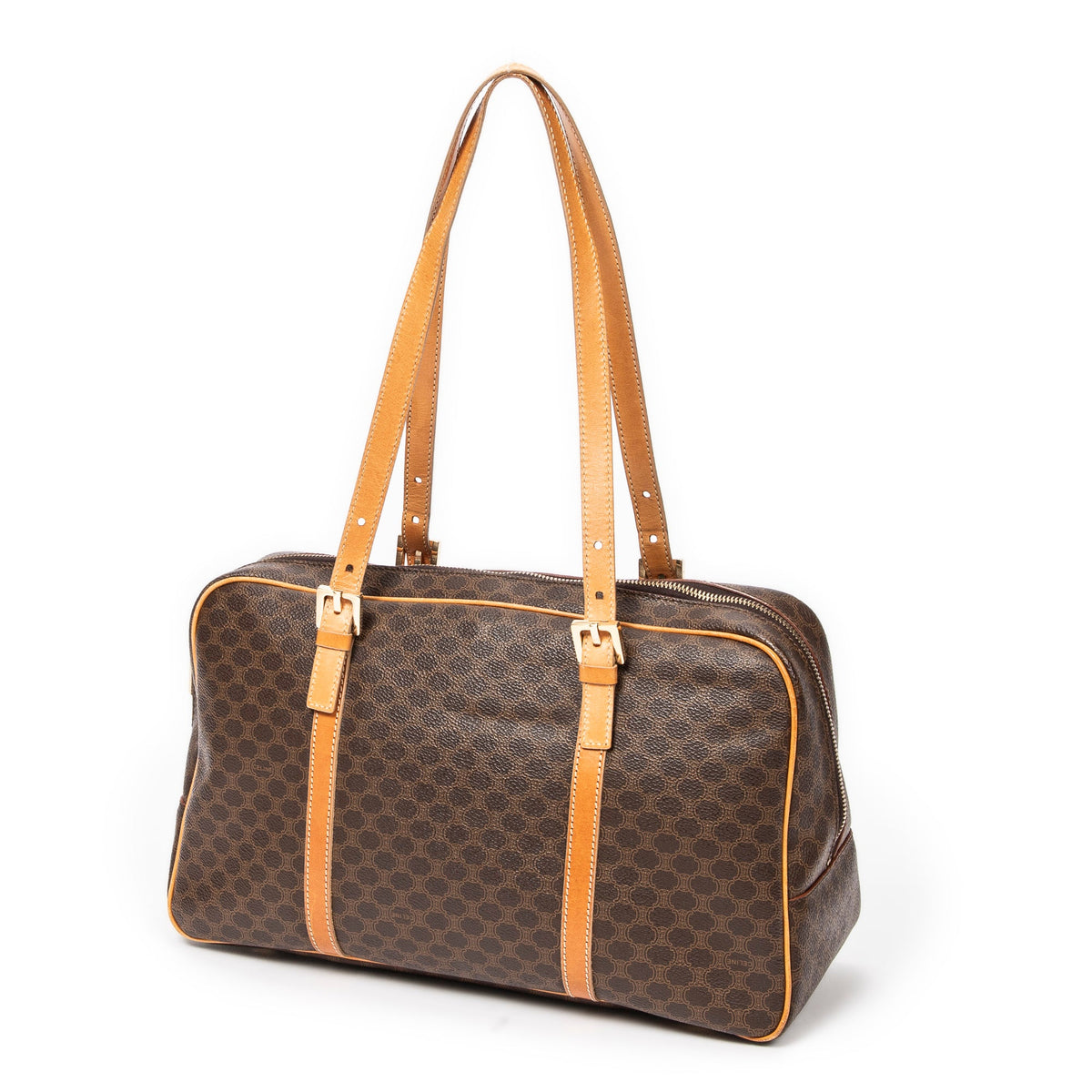 Vintage Duffle Bag Macadam Coated Canvas Medium