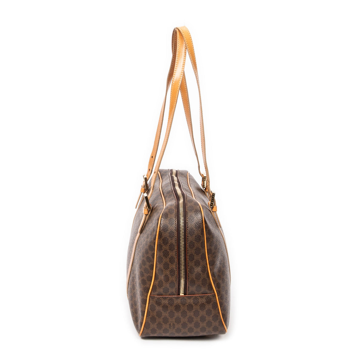Vintage Duffle Bag Macadam Coated Canvas Medium