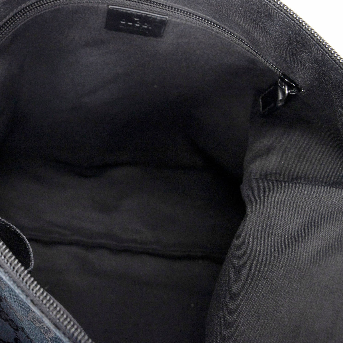 Zip Messenger Bag GG Canvas with Perforated Leather Medium