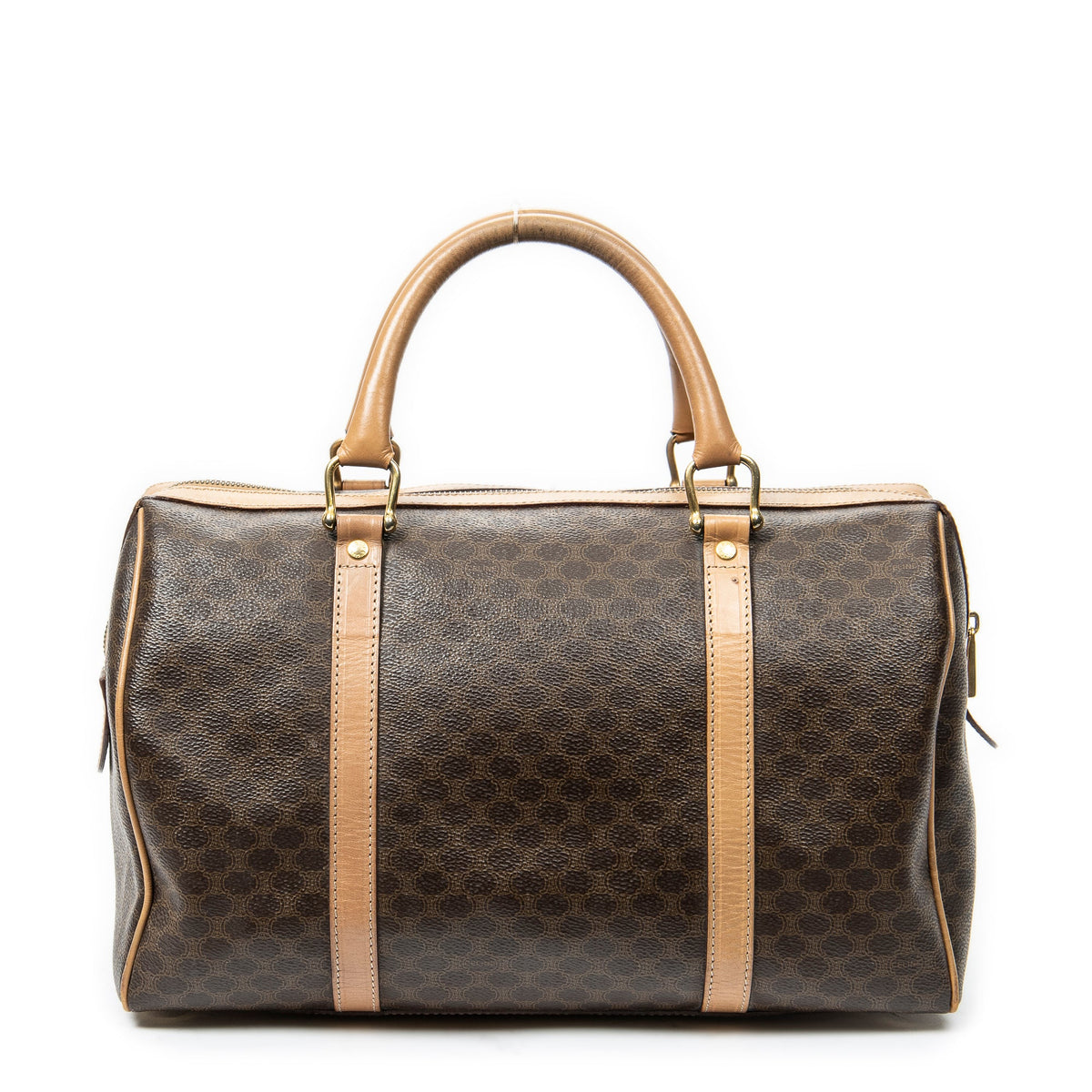 Vintage Duffle Bag Macadam Coated Canvas Medium