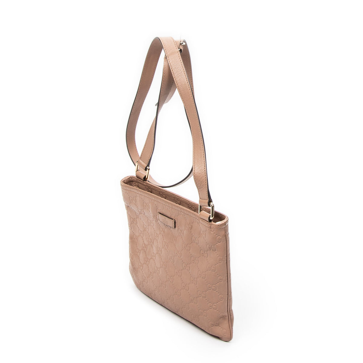 Zip Top Messenger Bag Guccissima Leather Small