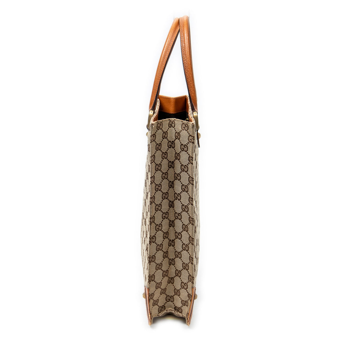 Nailhead Tote GG Canvas Medium