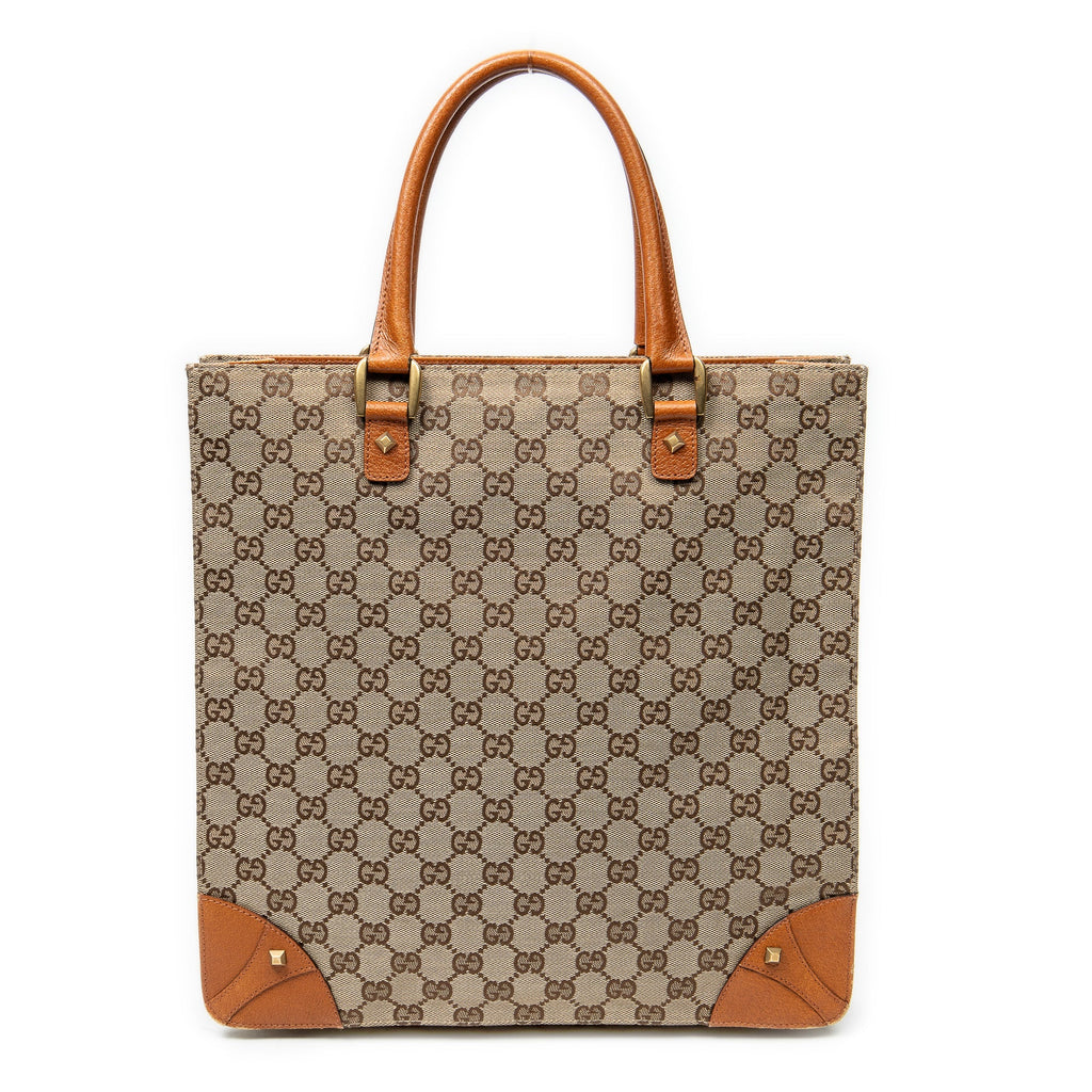Nailhead Tote GG Canvas Medium
