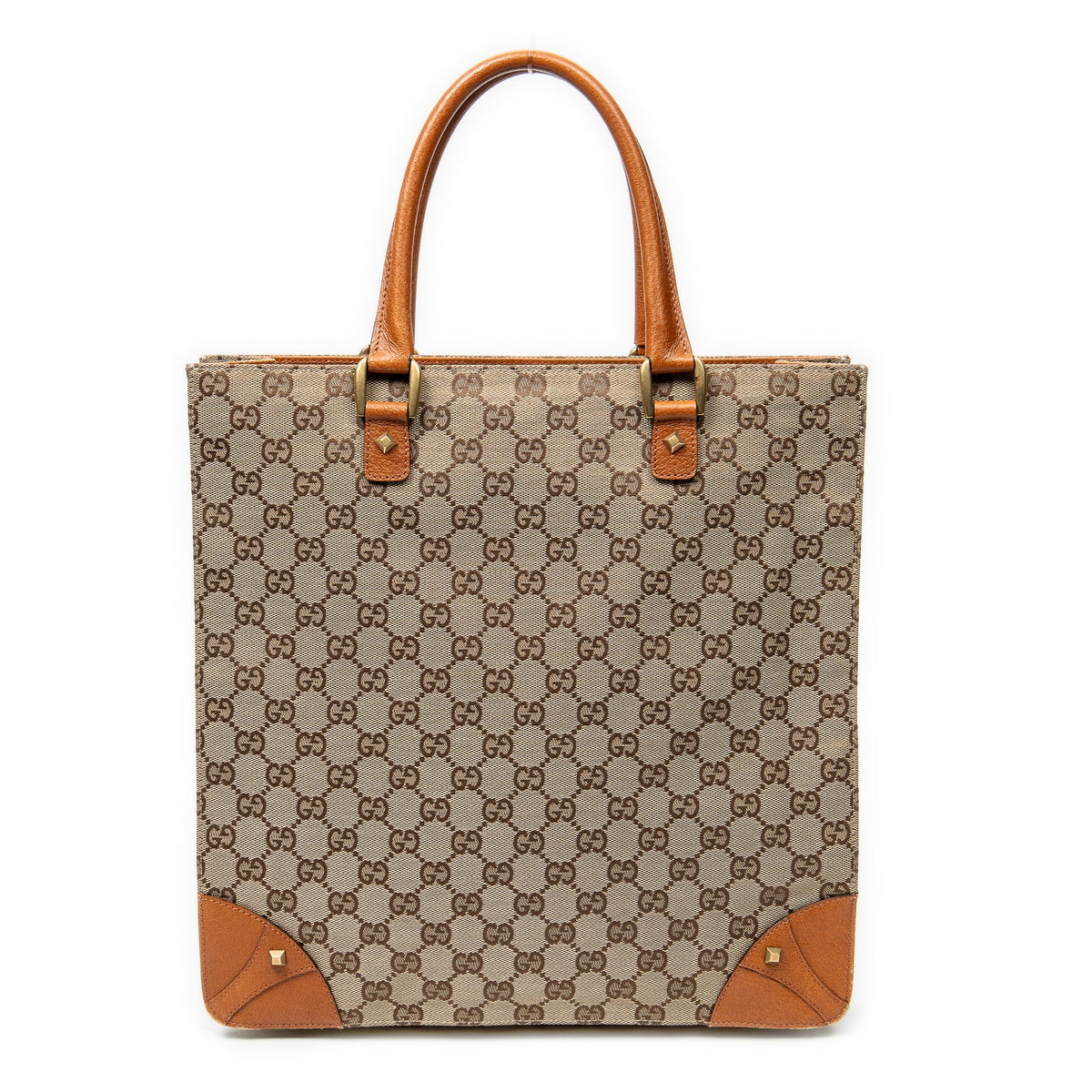Nailhead Tote GG Canvas Medium