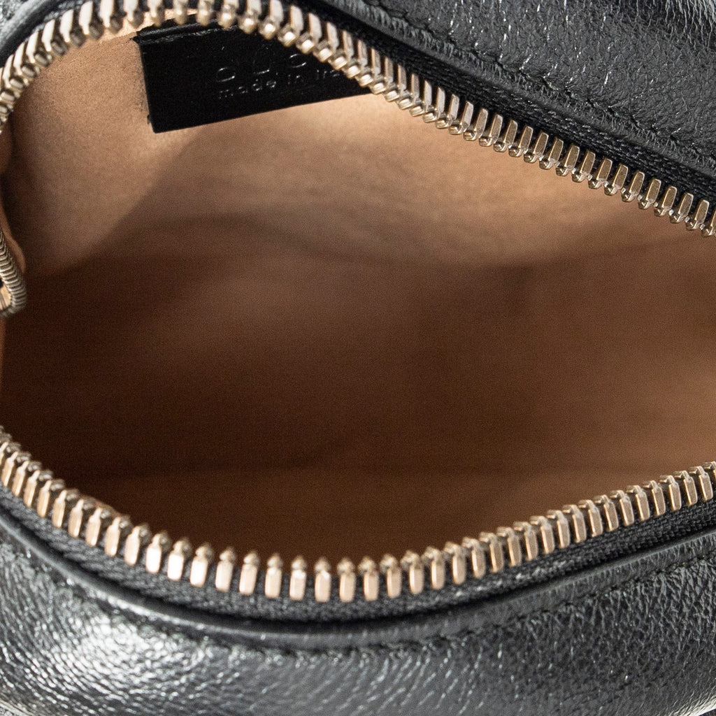 GG Marmont Round Shoulder Bag Matelasse Leather Mini