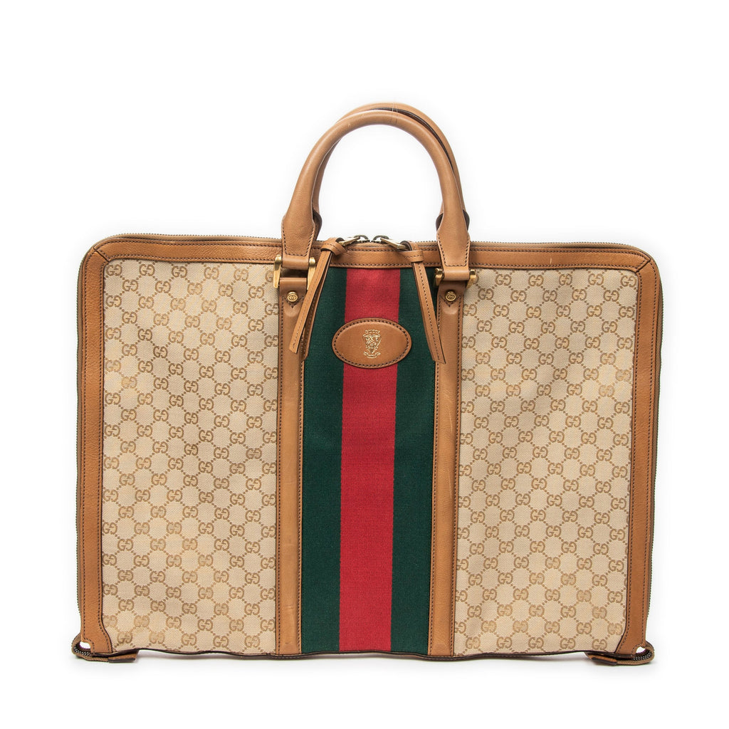 Savoy Web Convertible Duffle Bag GG Coated Canvas Large