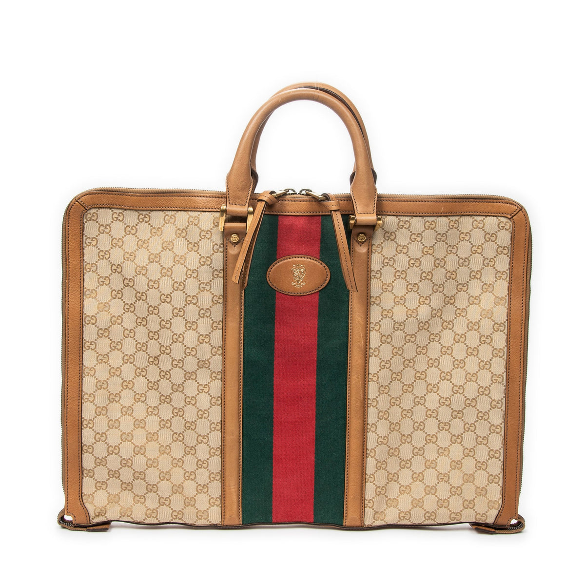 Savoy Web Convertible Duffle Bag GG Coated Canvas Large