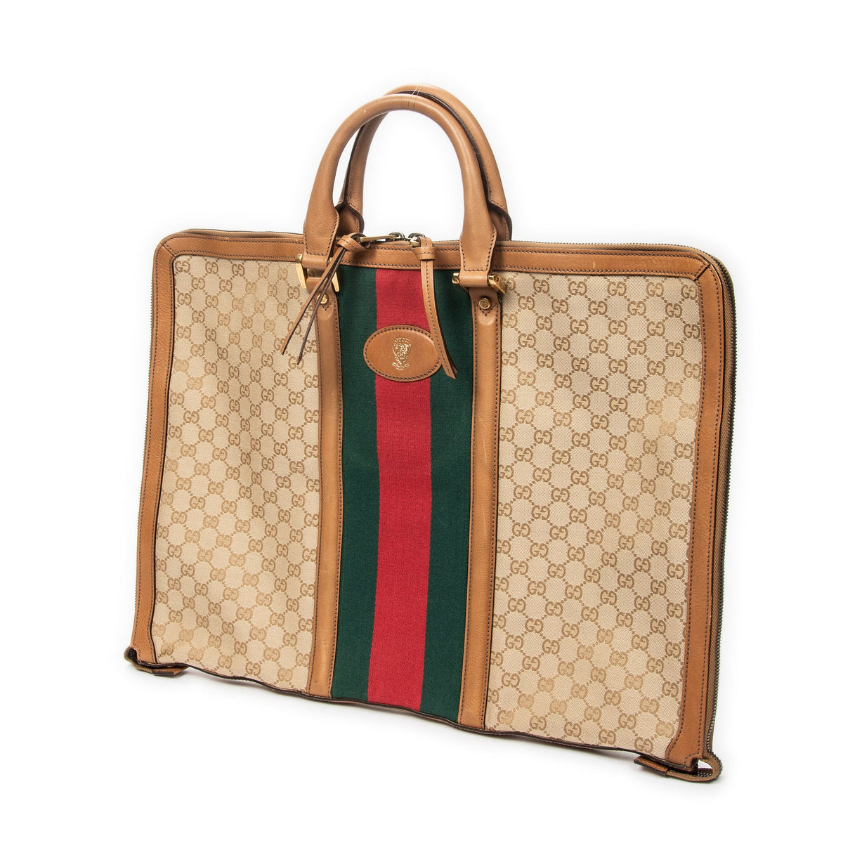 Savoy Web Convertible Duffle Bag GG Coated Canvas Large