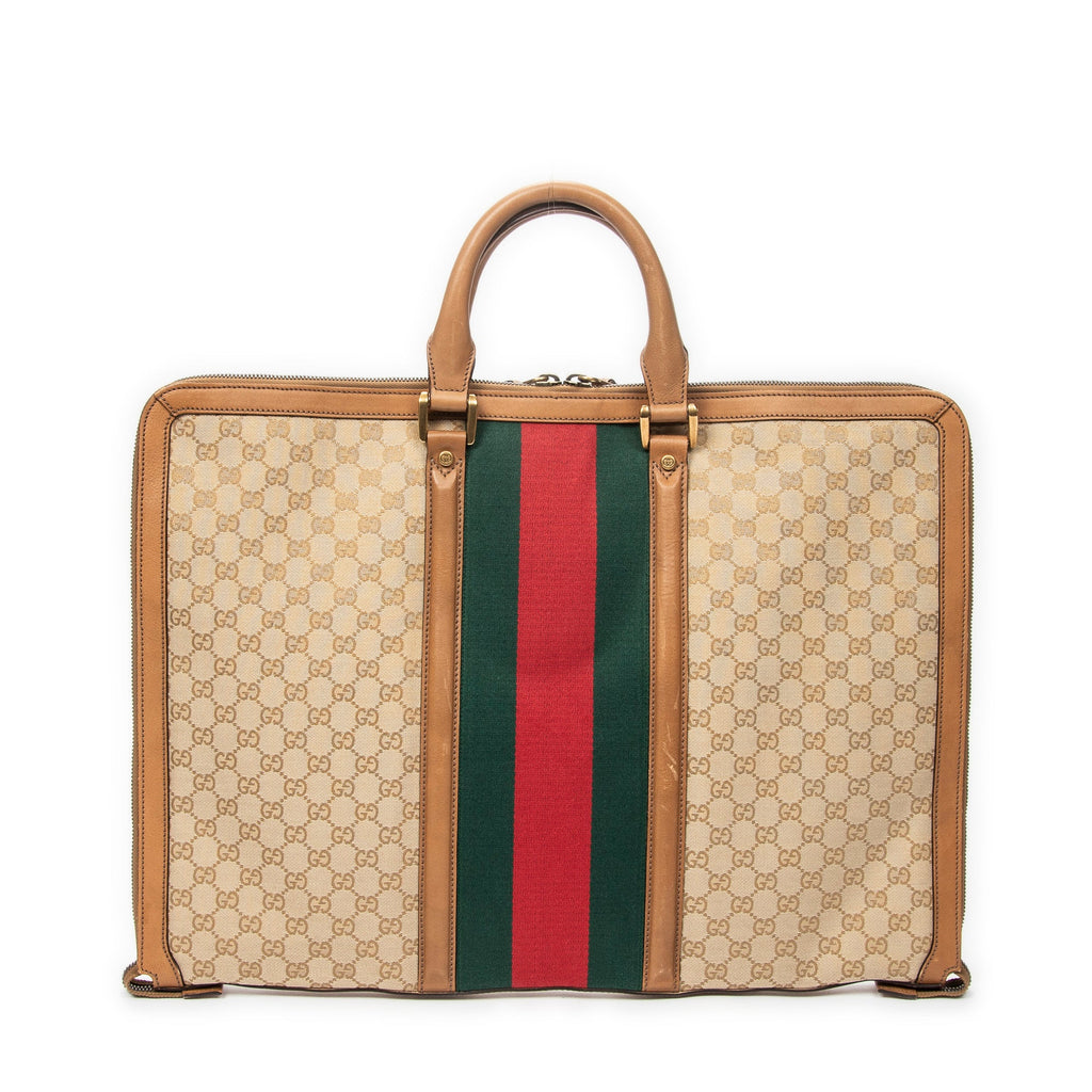 Savoy Web Convertible Duffle Bag GG Coated Canvas Large