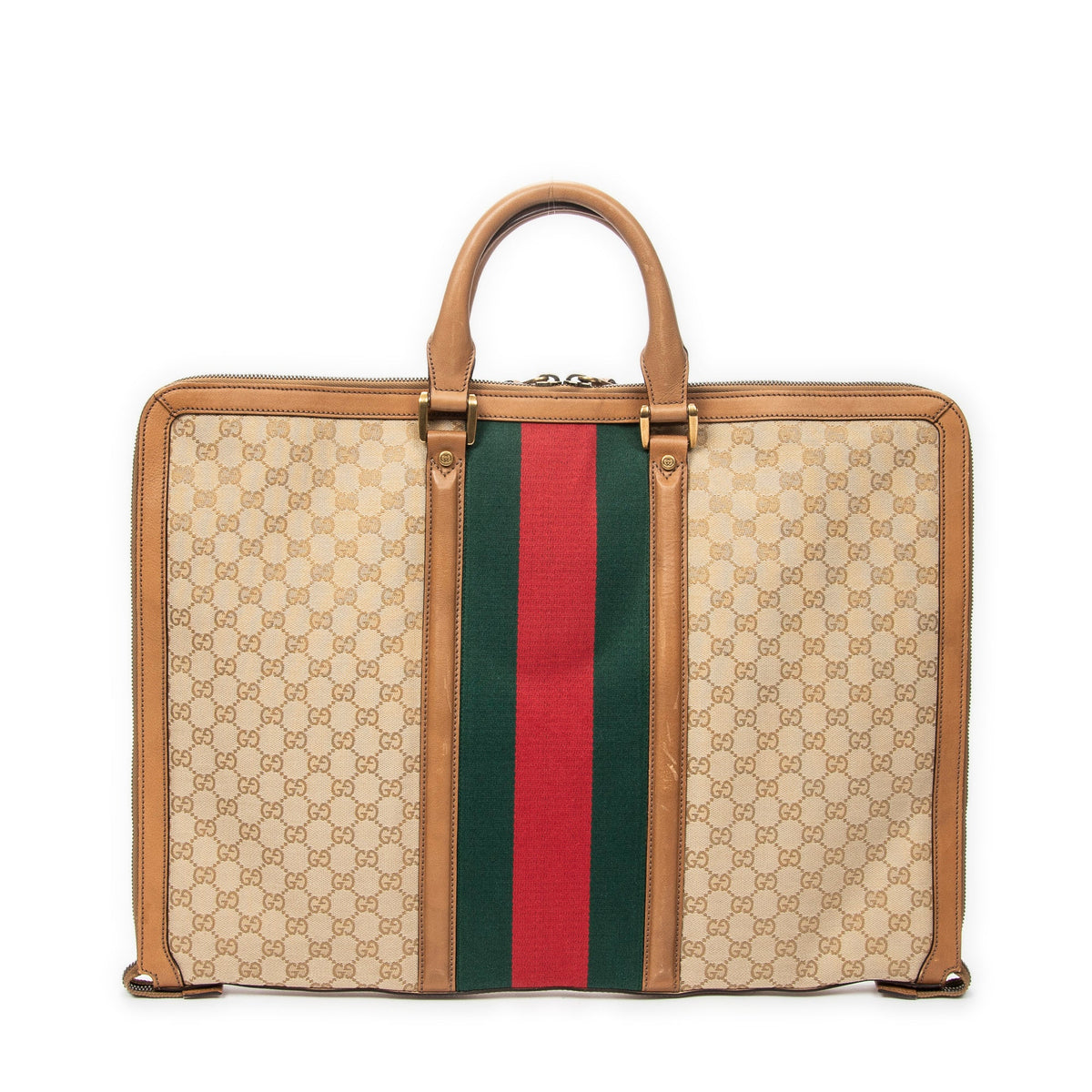 Savoy Web Convertible Duffle Bag GG Coated Canvas Large