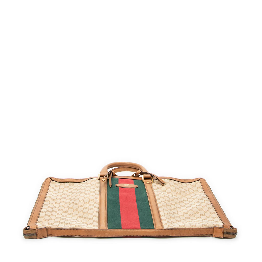 Savoy Web Convertible Duffle Bag GG Coated Canvas Large