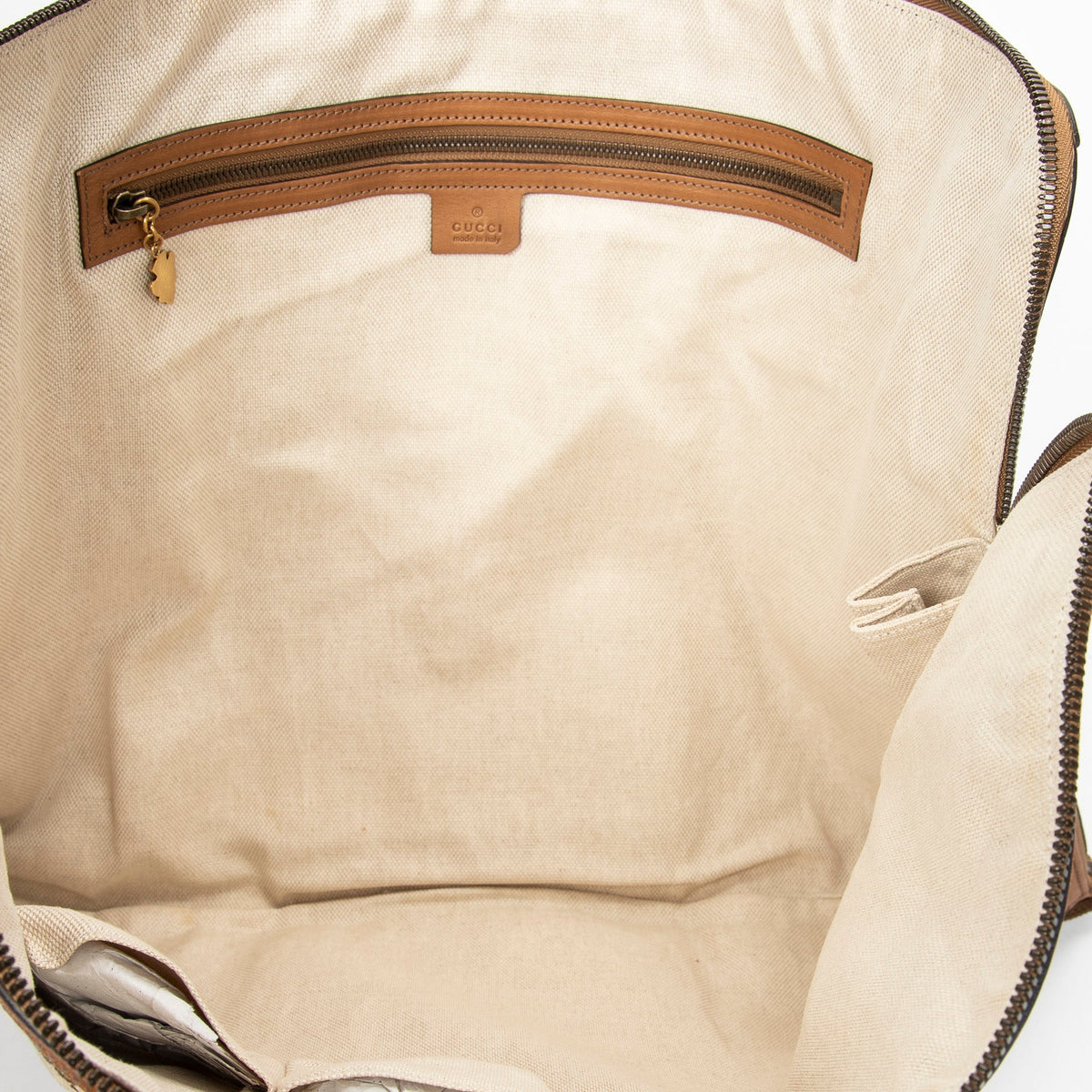 Savoy Web Convertible Duffle Bag GG Coated Canvas Large