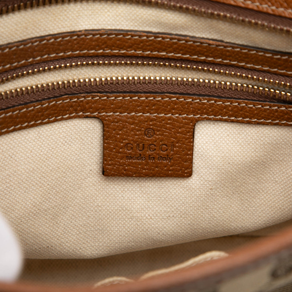 Bree Convertible Tote GG Canvas with Leather Small