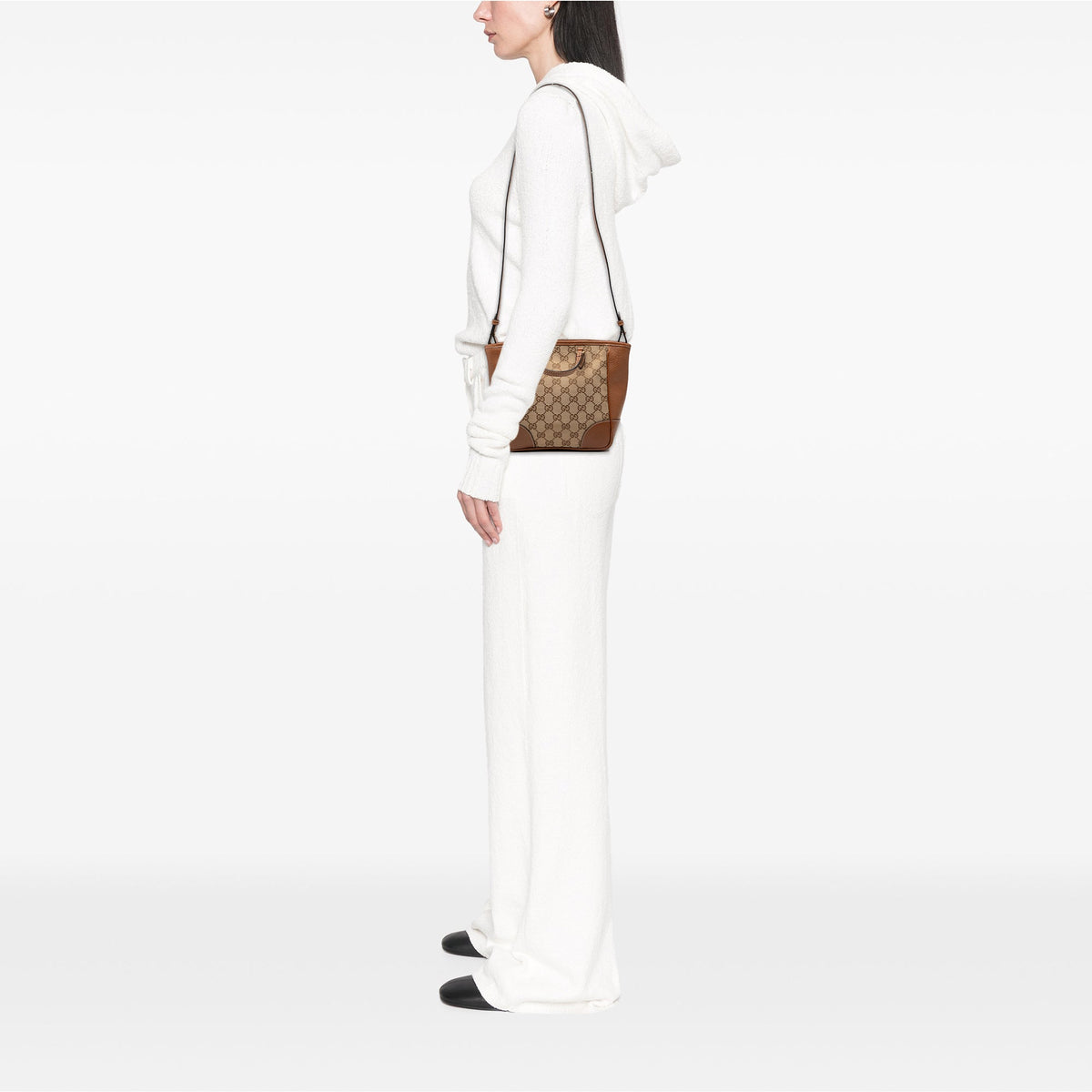 Bree Convertible Tote GG Canvas with Leather Small