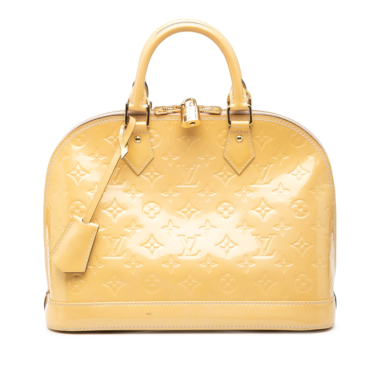 Alma Handbag Monogram Vernis PM