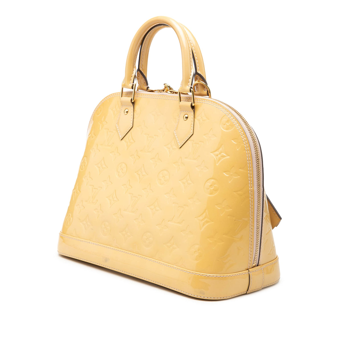 Alma Handbag Monogram Vernis PM
