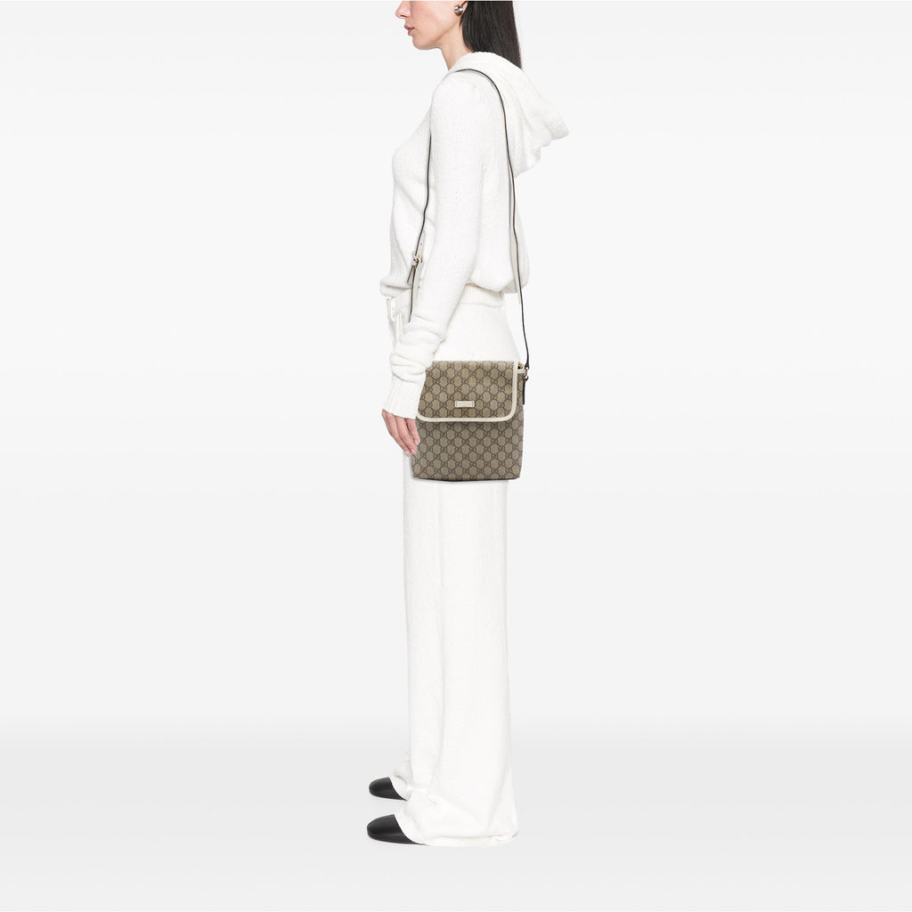 Flap Messenger GG Coated Canvas Small