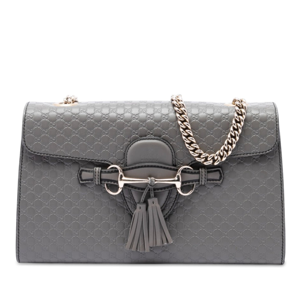 Emily Chain Flap Bag Microguccissima Leather Medium