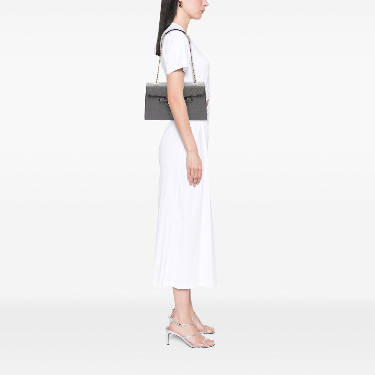 Emily Chain Flap Bag Microguccissima Leather Medium