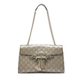 Emily Chain Flap Bag Guccissima Leather Medium